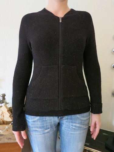 Strickjacke schwarz mit - , bunten