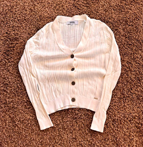 Diesel damen strickjacke weiß - diesel,